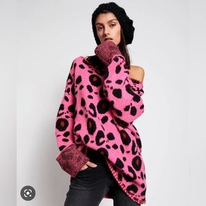 One teaspoon leopard wool mix knit